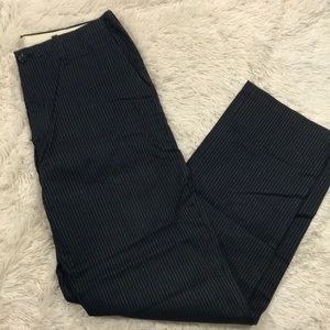 Banana Republic Black Striped Dress Pants